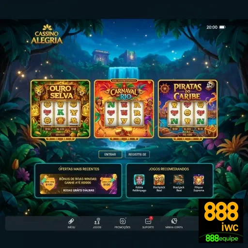 Ilustração de Descubra o app móvel da 888iwc para jogos instantâneos